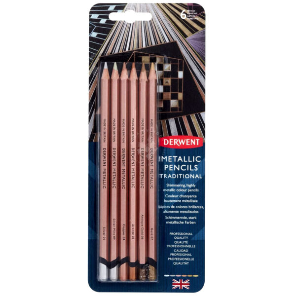 Derwent metál színes ceruza készlet 6db
