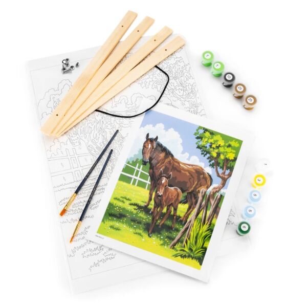 Számozott kifestő tekercsben 30,5x40,6cm - Lovak