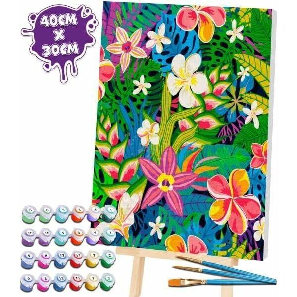 Számozott kifestő 40x30 cm, Nyári hangulat