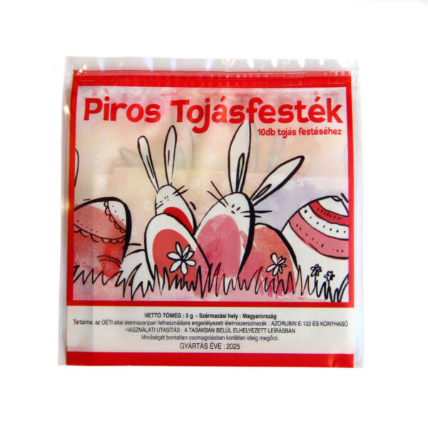 Húsvéti tojásfesték piros 5g