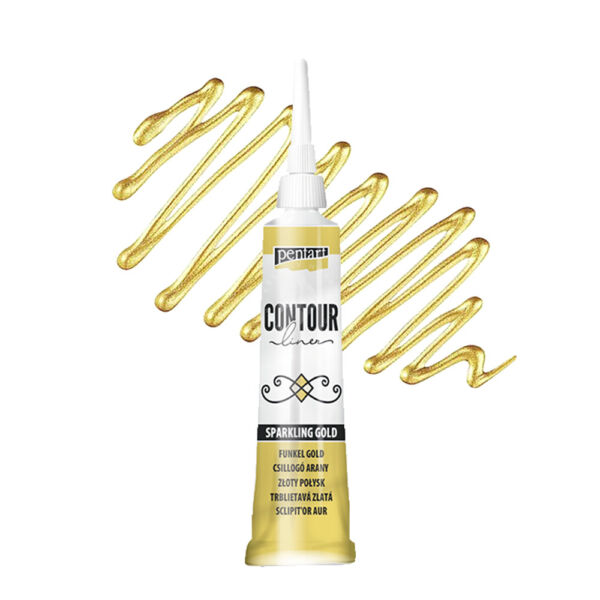 kontúrozófesték csillogó arany