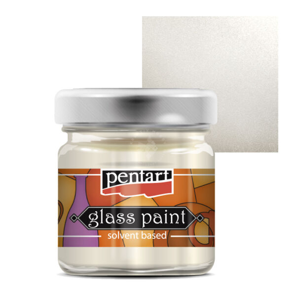 oldószeres üvegfesték gyöngyházfehér