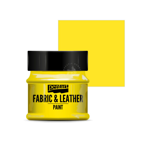 Pentart Textil és bőrfesték 50 ml sárga
