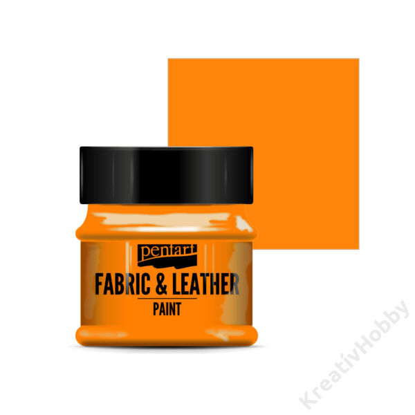 Pentart Textil és bőrfesték 50 ml narancs