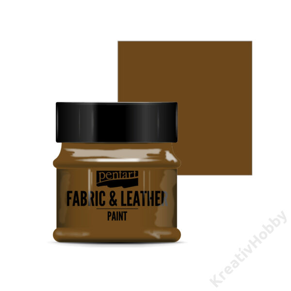 Pentart Textil és bőrfesték 50 ml sötétbarna