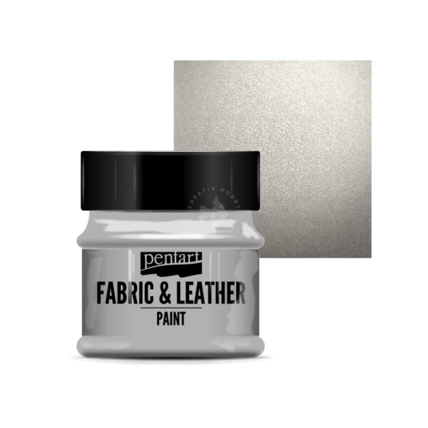 Pentart Textil és bőrfesték 50 ml ezüst