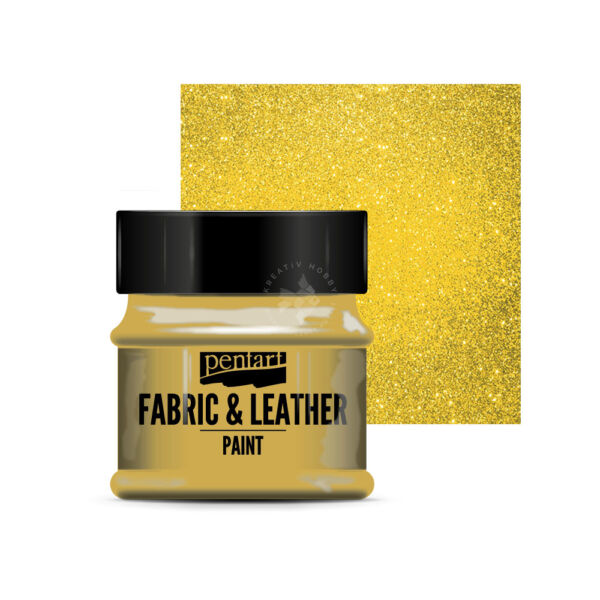 Textil- és bőrfesték csillogó arany