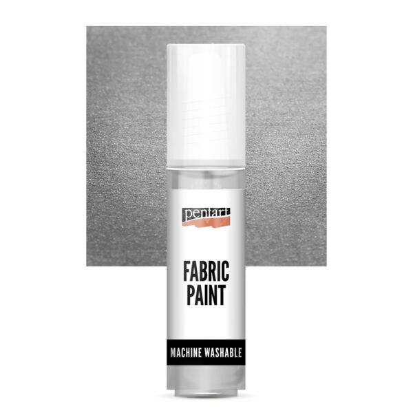 Pentart textilfesték ezüst 20ml