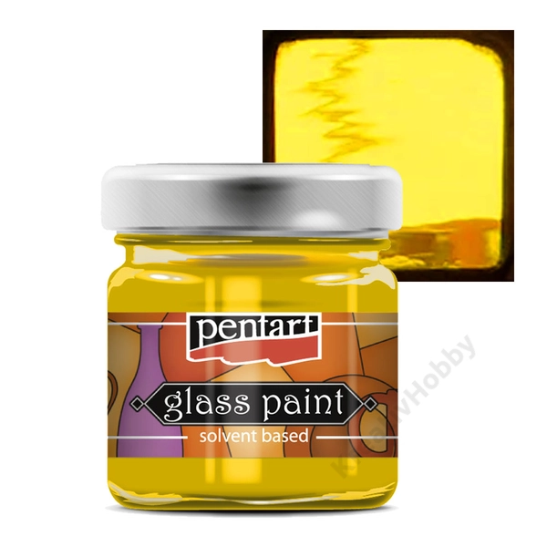 Üvegfesték 30 ml sárga oldószeres
