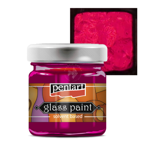 Üvegfesték 30 ml magenta oldószeres