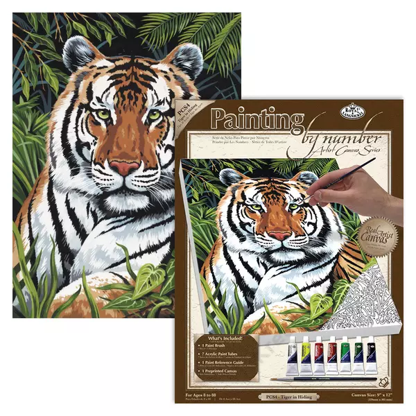Számozott kifestő, Tigris