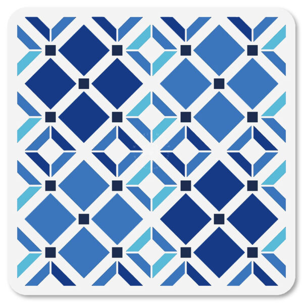 Stencil 30x30cm, geometria mintás