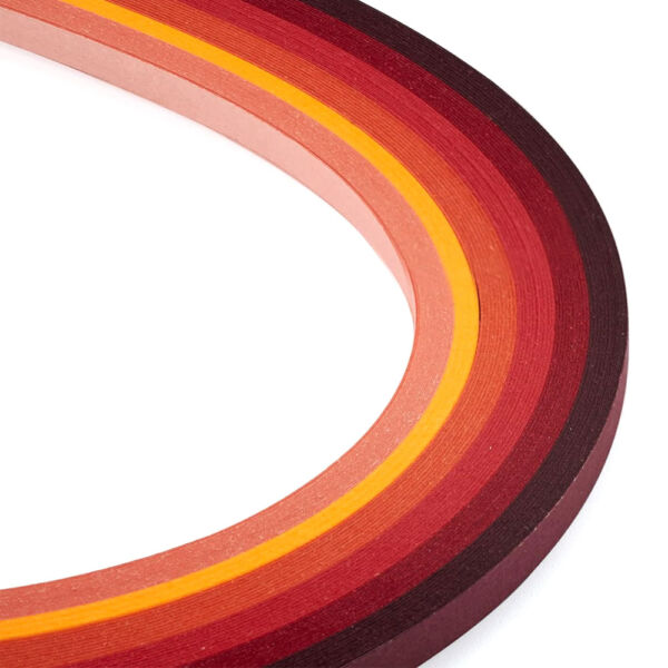 quilling papirok 3mm, 39cm piros árnyalatok