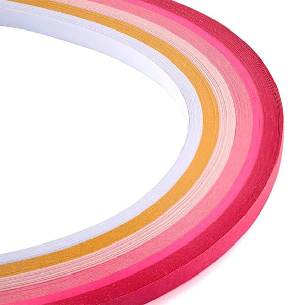 quilling papirok 3mm, 39cm rózsaszín árnyalatok
