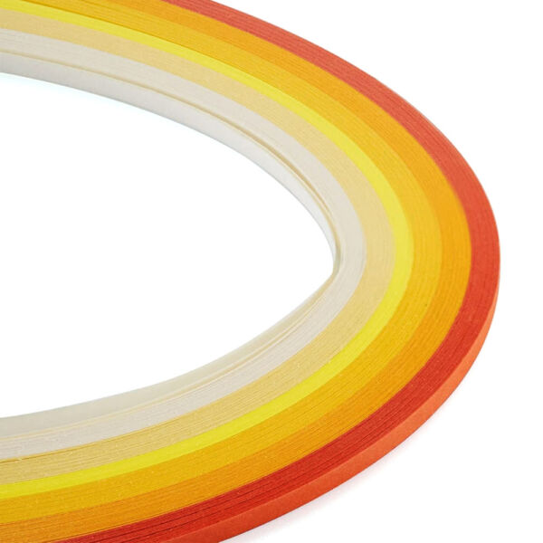quilling papirok 3mm, 39cm sárga árnyalatok