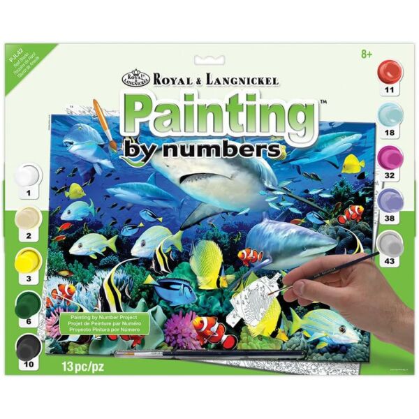 Számozott kifestő - Tengeri élet