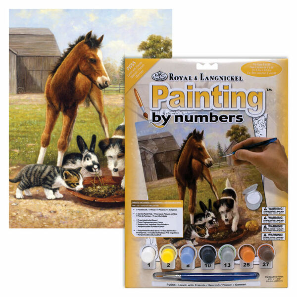 Számozott kifestő - Farm állatai