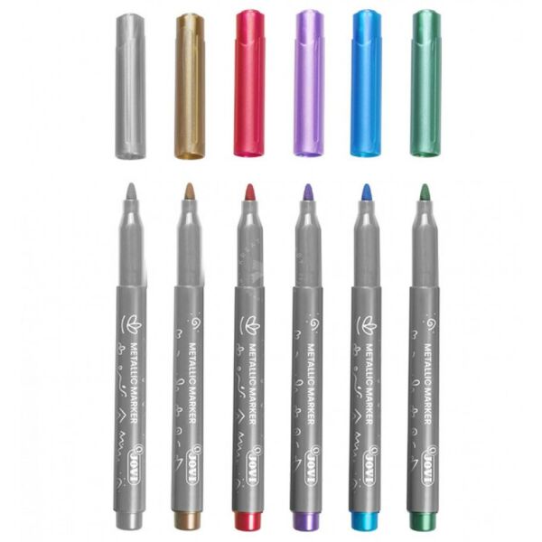 JOVI Metál filctoll 6db/készlet