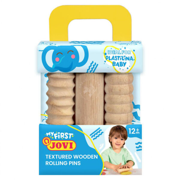 JOVI My First - Mintázó henger gyurmához fából, 3db