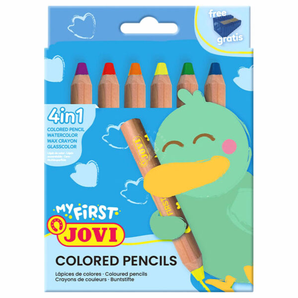 JOVI My First - Első ceruzáim 6db/készlet, hegyezővel