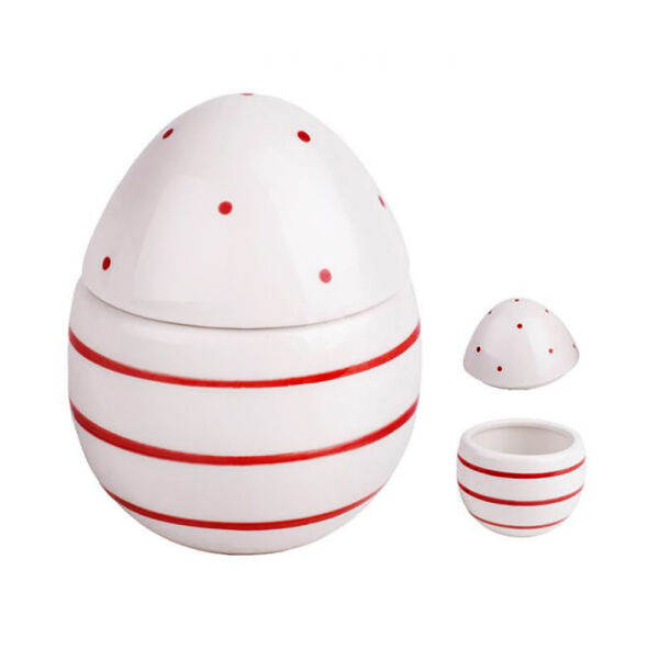 Porcelántojás bonbonier 11cm