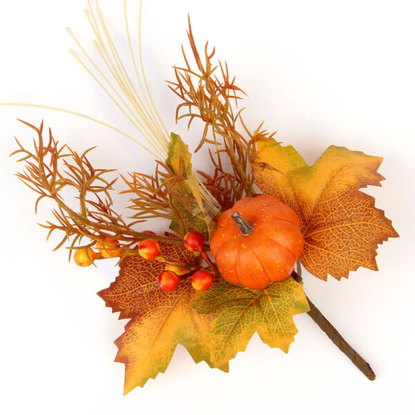 Sárga falevelek tökkel és bogyóval, betűző 24cm