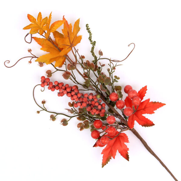 Őszi falevelek bogyóval, betűző 40cm