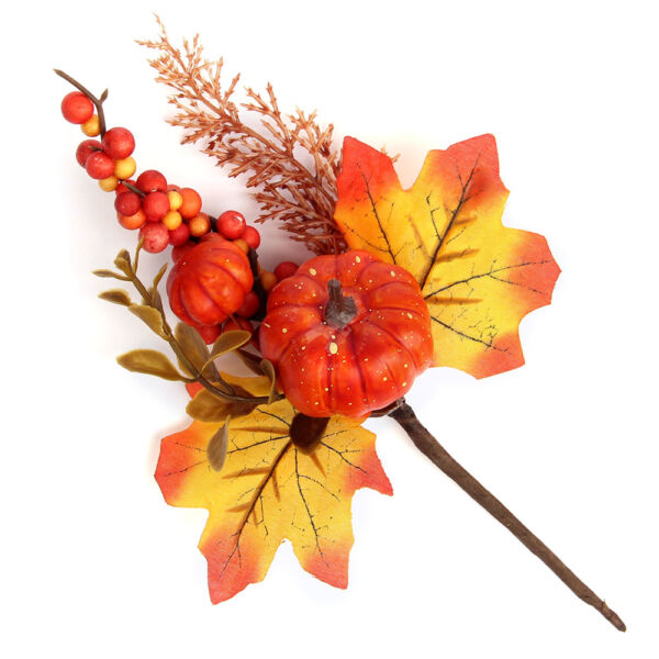 Őszi falevelek tökkel és bogyóval, betűző 24cm