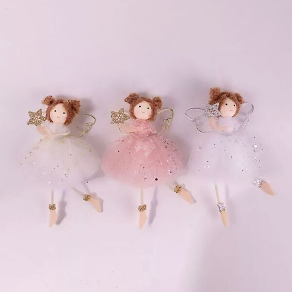 Angyalka tüllruhában, lógatható 15cm