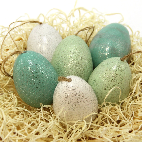 műanyag húsvéti tojások 6db