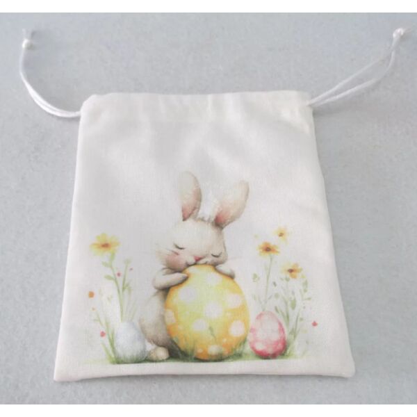 Húsvéti textilszütyő 14x17cm