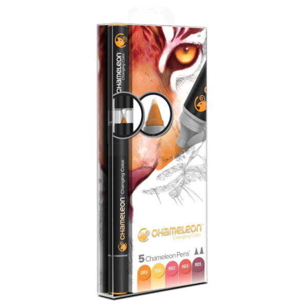 Chameleon Color Tones marker, 5 db – meleg árnyalatok