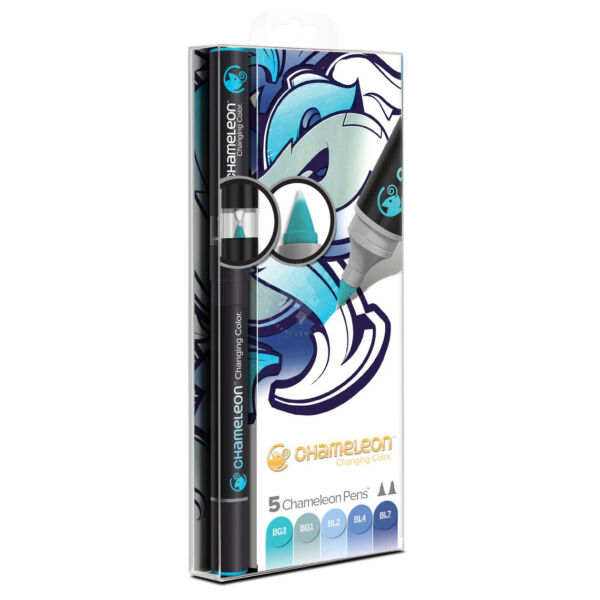 Chameleon Color Tones marker, 5 db – kék árnyalatok