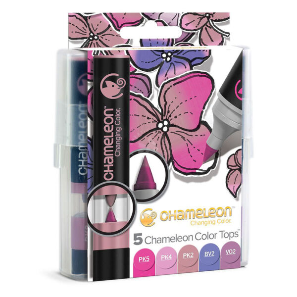 Chameleon Color Tops színkeverő kupak, 5 db – virág árnyalatok