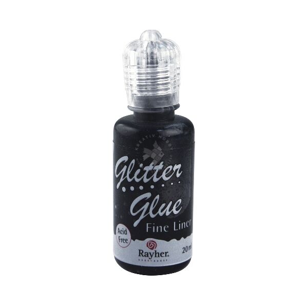 Csillámos ragasztók metallic, szénfekete 577