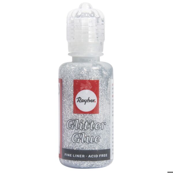 Csillámos ragasztó holografikus, brill. ezüst