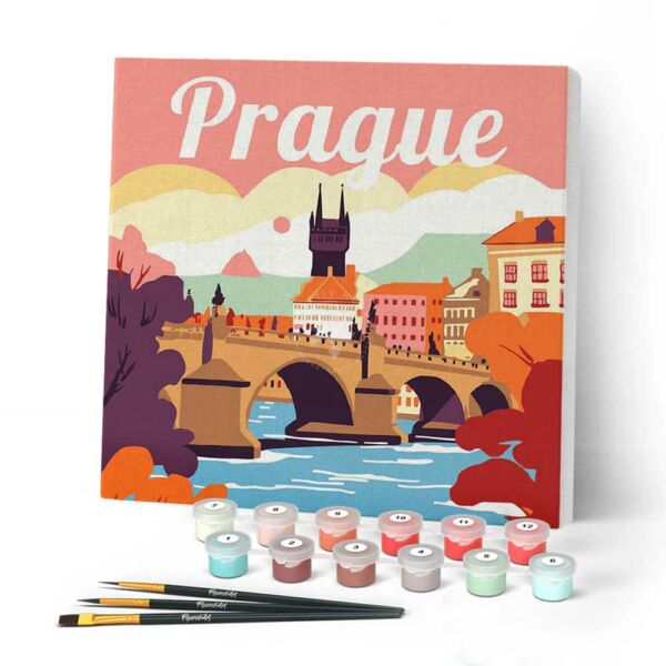 Figured'Art Számozott kifestő 20x20cm, Praga