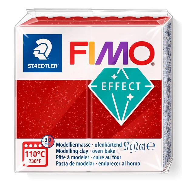 FIMO Effect süthető gyurma, galaxis piros