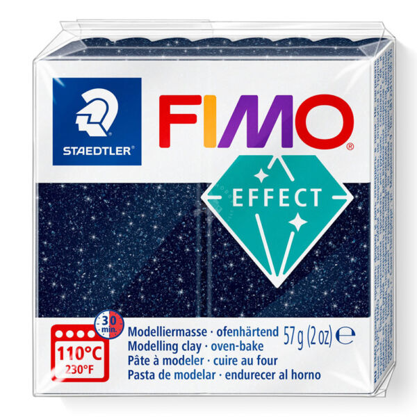 FIMO Effect süthető gyurma, galaxis kék