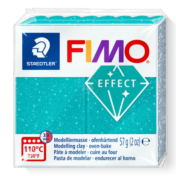 FIMO Effect süthető gyurma, galaxis türkíz