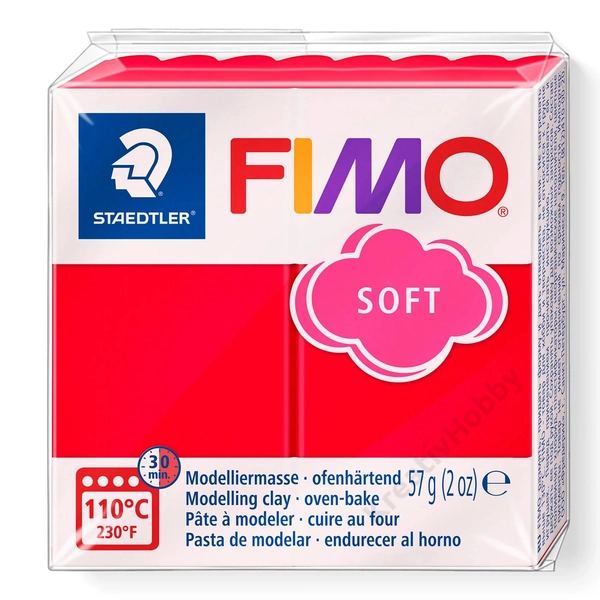 FIMO Soft süthető gyurma - Piros