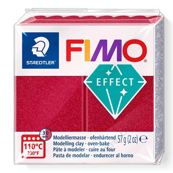 Fimo Effect süthető gyurma metál rubin