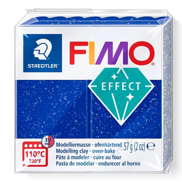 Fimo Effect süthető gyurma csillámos kék