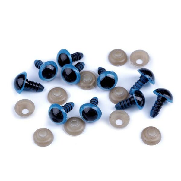 Biztonsági szem 10 mm, 2 pár KÉK