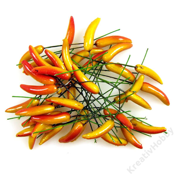 Betűző chili narancs 3cm,6db/cs