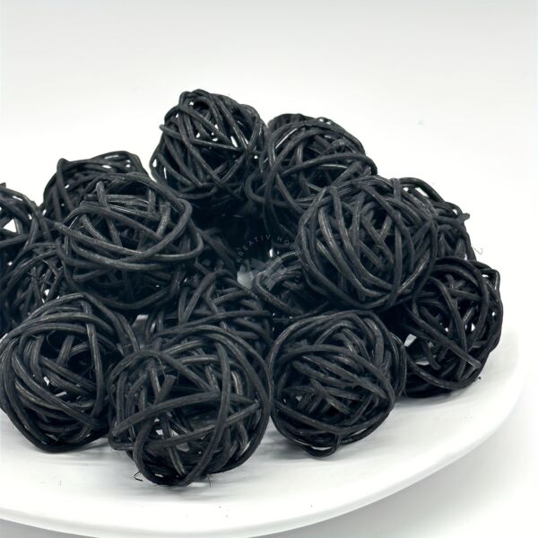 Vesszőlabda 3cm/10 db FEKETE