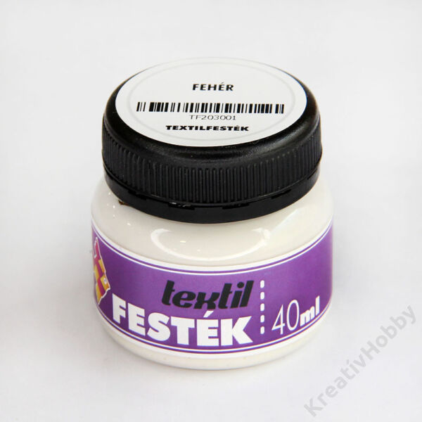 Textilfesték 40 ml fehér
