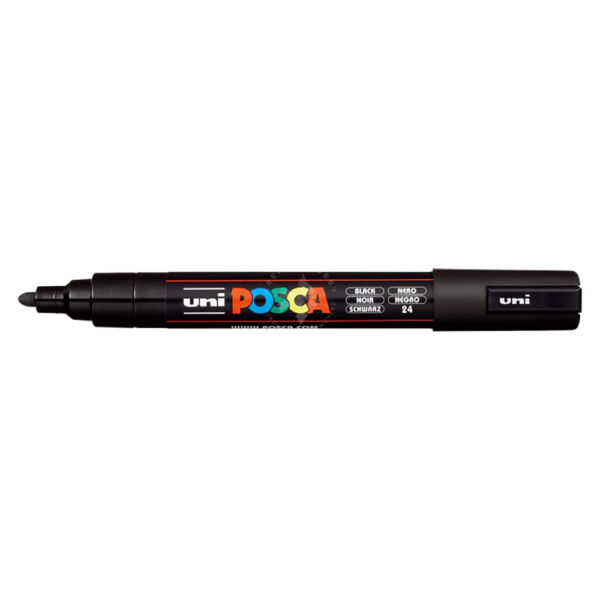 UNI POSCA PC-5M FEKETE 