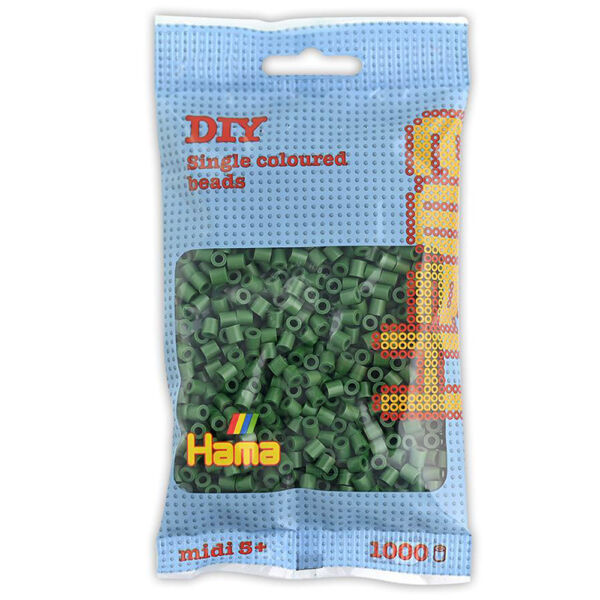 HAMA midi vasalható gyöngy, MOHAZÖLD 1000db
