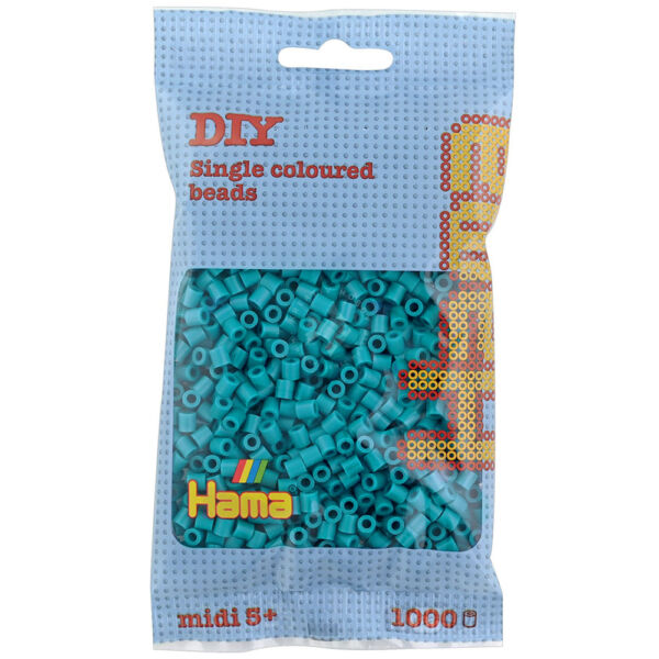 HAMA midi vasalható gyöngy, PETROLKÉK 1000db